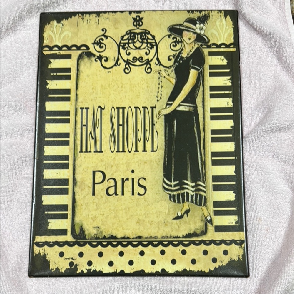 Metal Vintage Parisian Wall Art Decor